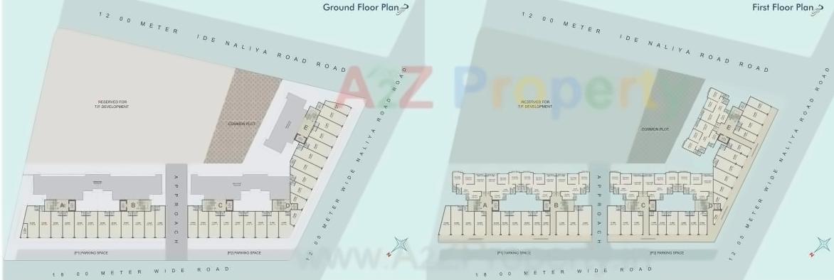 Layout of real estate project Nand Exotica located at Bill, Vadodara, Gujarat
