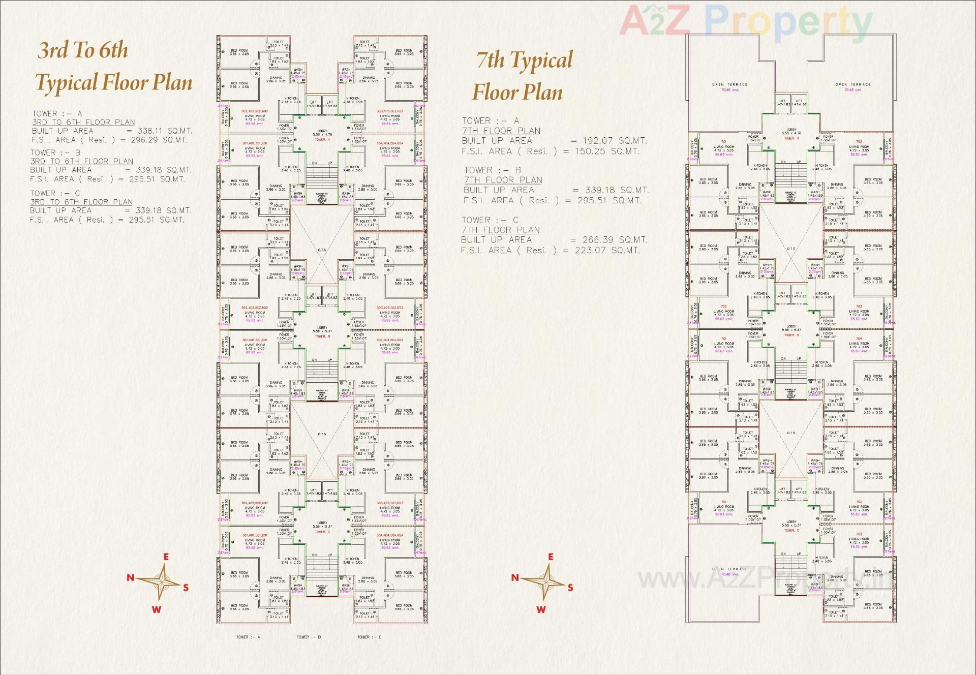 Layout of real estate project Nand Icon located at Bill, Vadodara, Gujarat