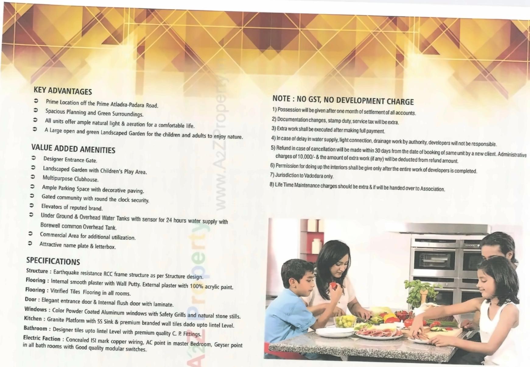  of real estate project Nandish Avenue located at Kalali, Vadodara, Gujarat