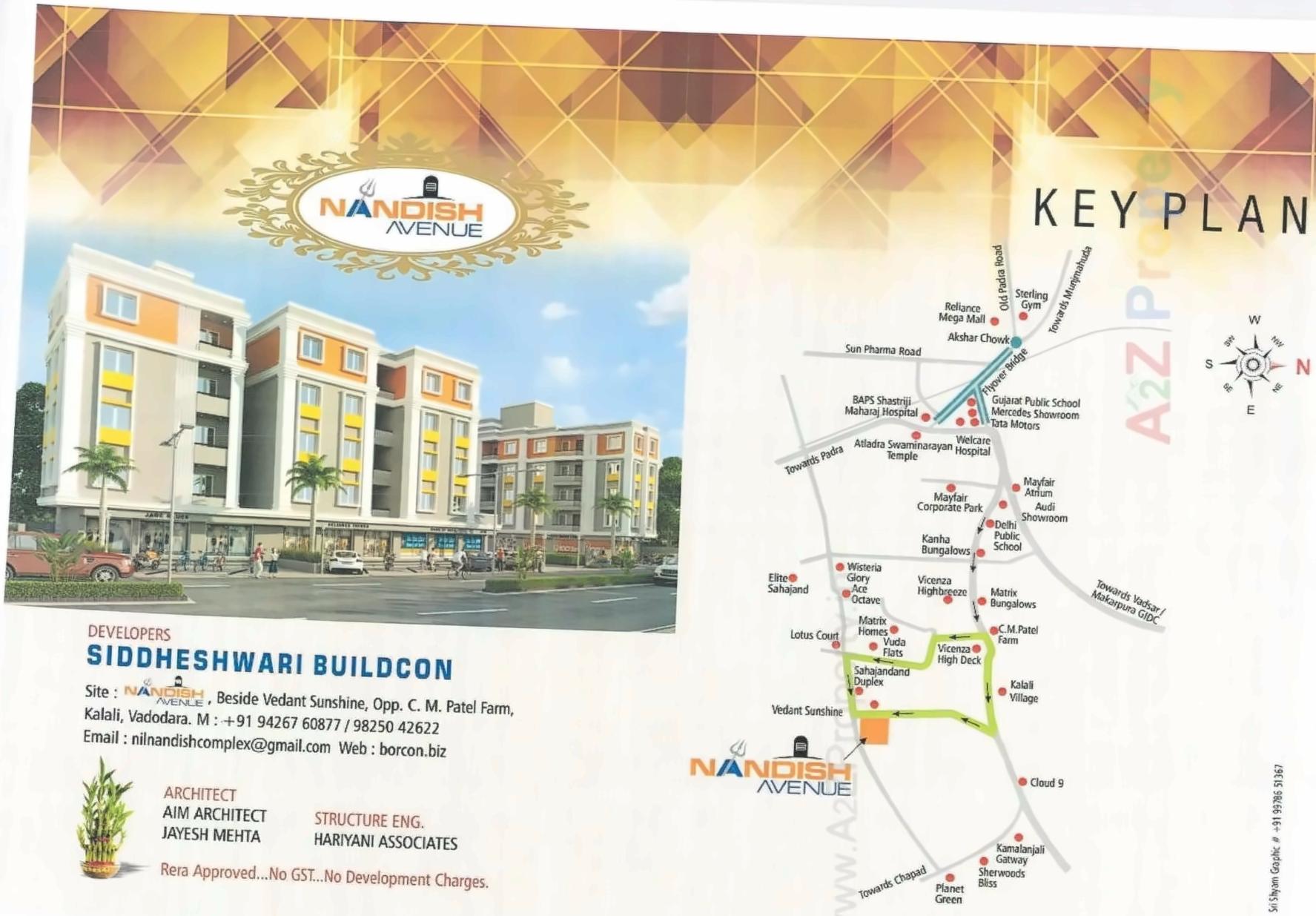  of real estate project Nandish Avenue located at Kalali, Vadodara, Gujarat