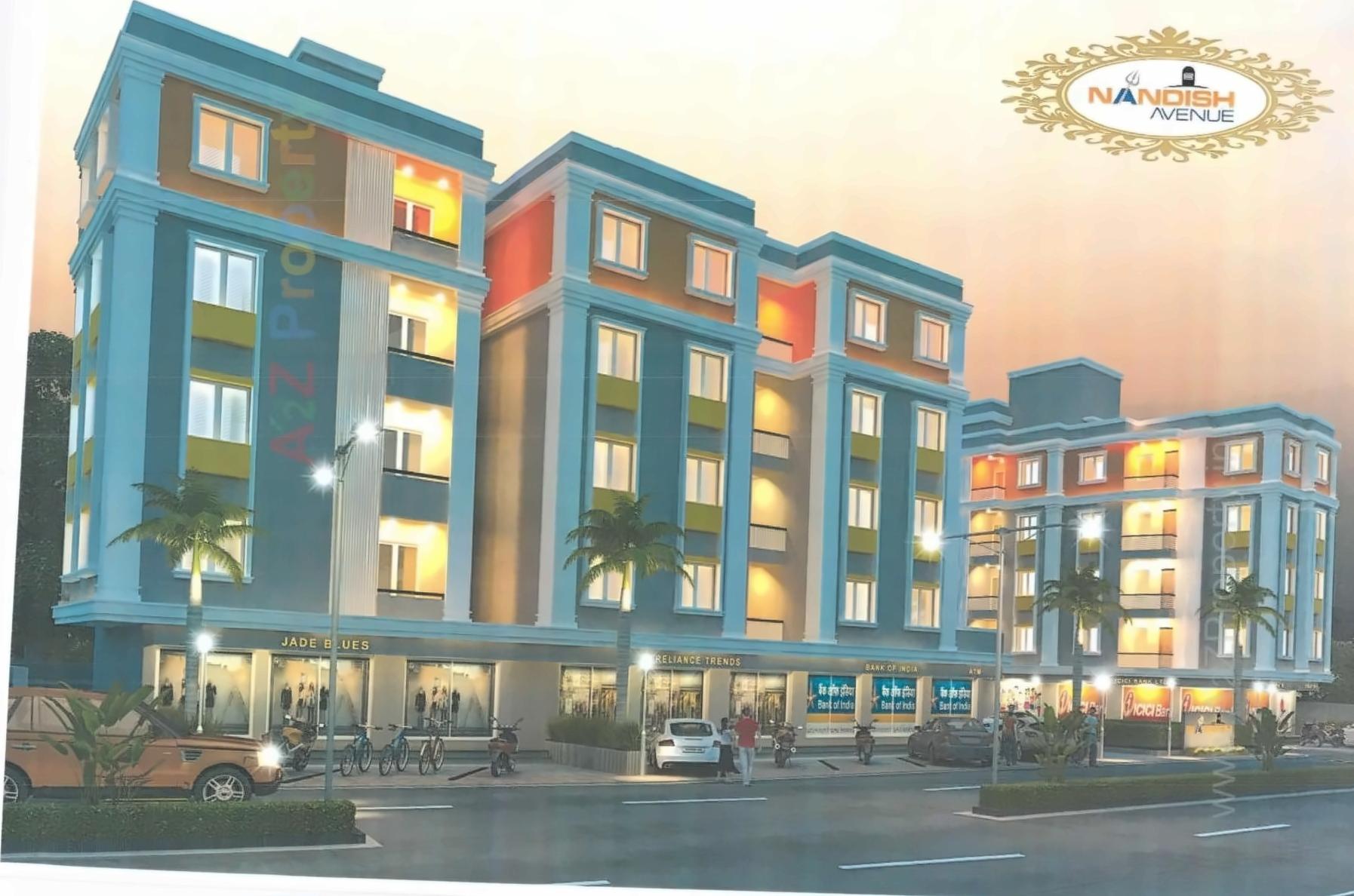 3D Elevation of real estate project Nandish Avenue located at Kalali, Vadodara, Gujarat