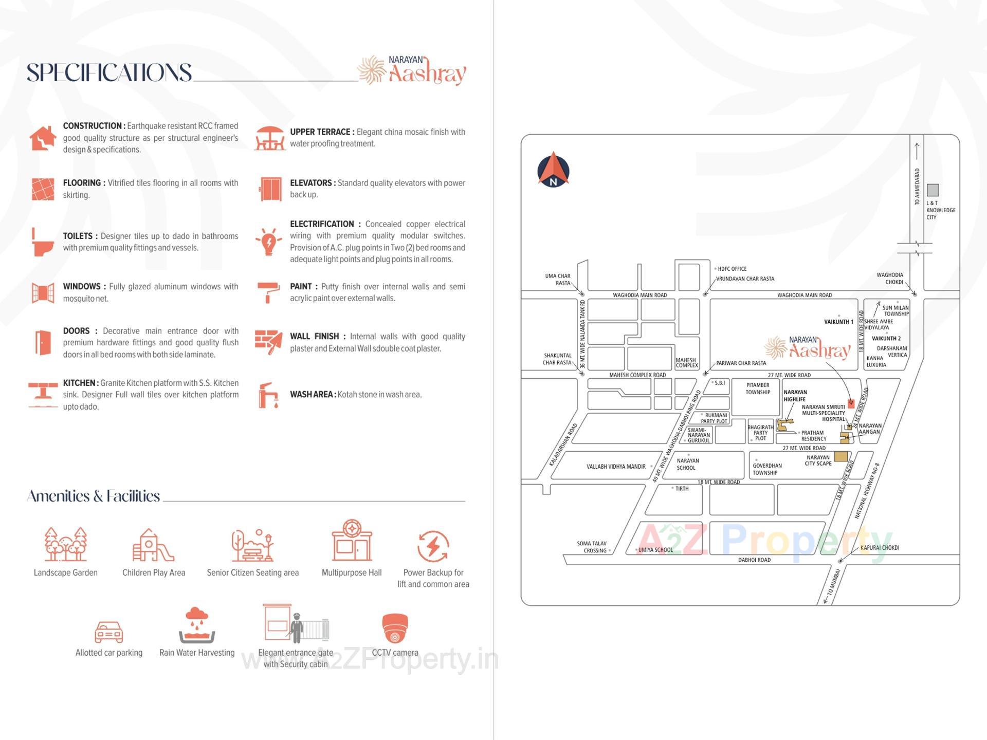  of real estate project Narayan Aashray located at Kapurai, Vadodara, Gujarat