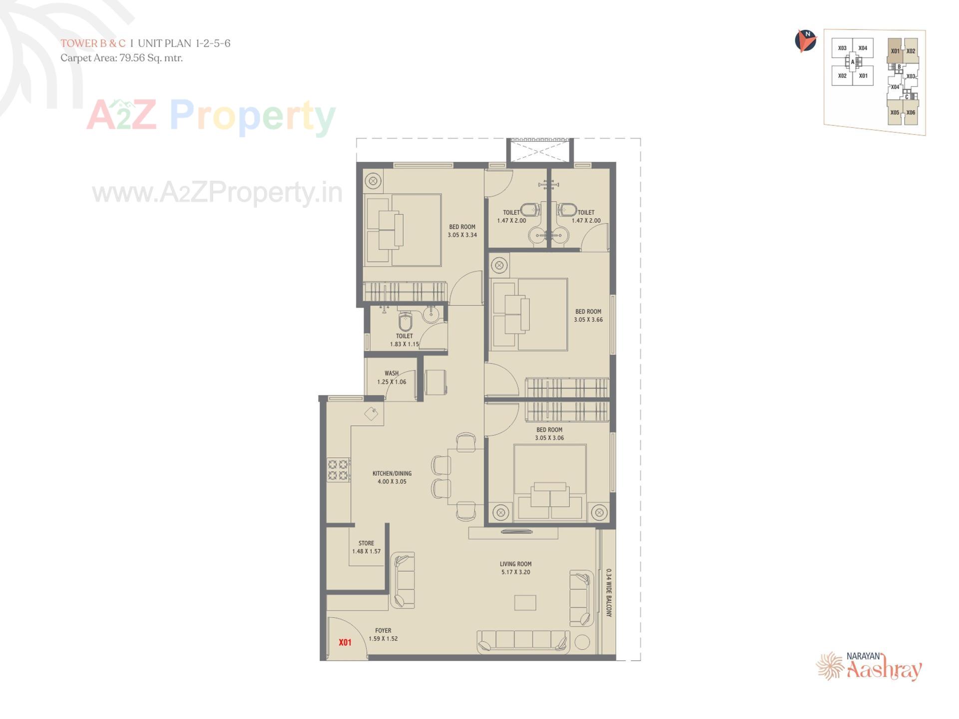 Layout of real estate project Narayan Aashray located at Kapurai, Vadodara, Gujarat