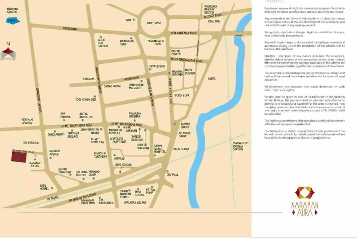 of real estate project Narayan Aura located at Atladara, Vadodara, Gujarat