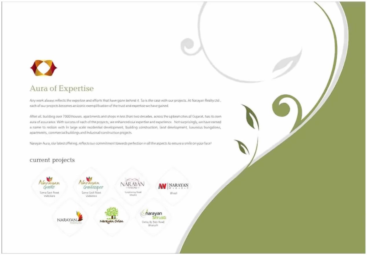  of real estate project Narayan Aura located at Atladara, Vadodara, Gujarat