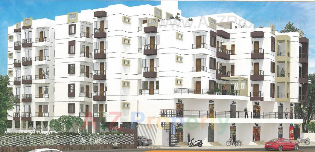 3D Elevation of real estate project Narayan Avenue located at Kasba, Vadodara, Gujarat