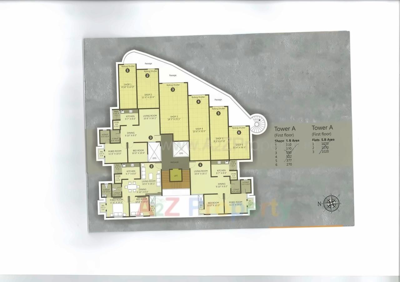 Layout of real estate project Narayan Avenue located at Kasba, Vadodara, Gujarat