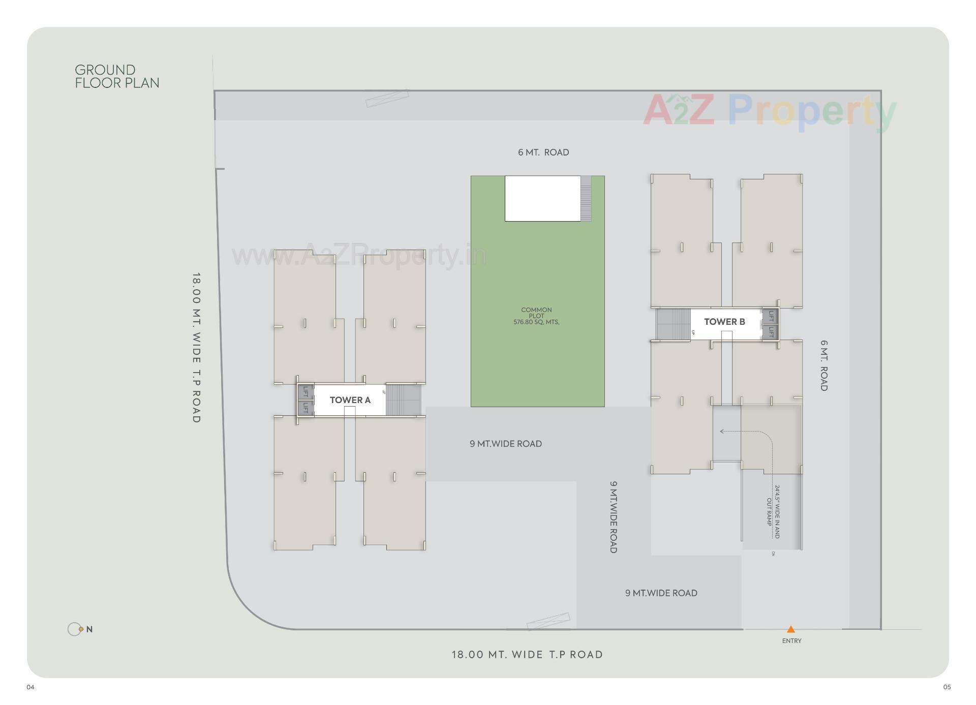 Layout of real estate project Narayan Green Vistas located at Chhani, Vadodara, Gujarat