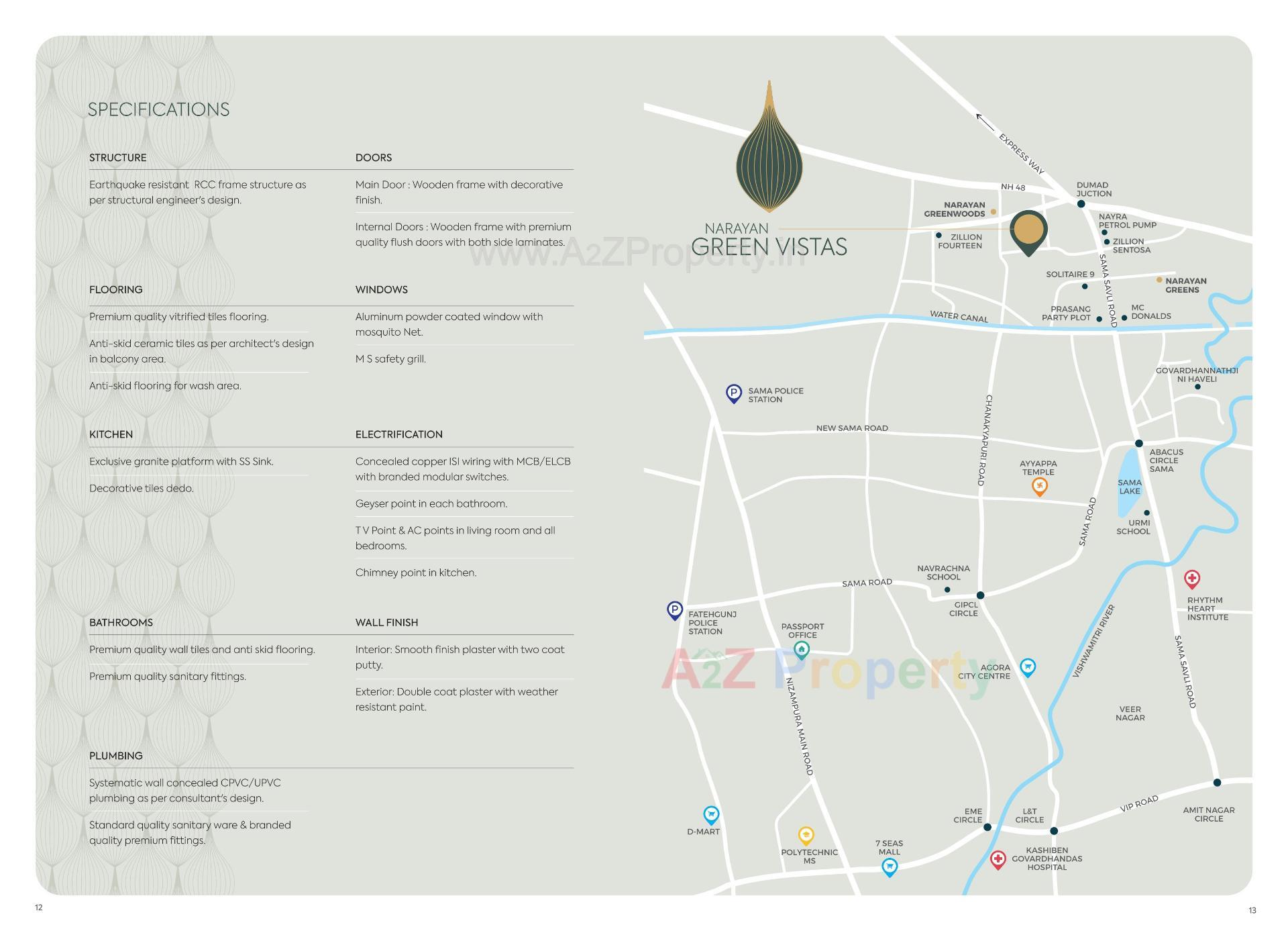  of real estate project Narayan Green Vistas located at Chhani, Vadodara, Gujarat