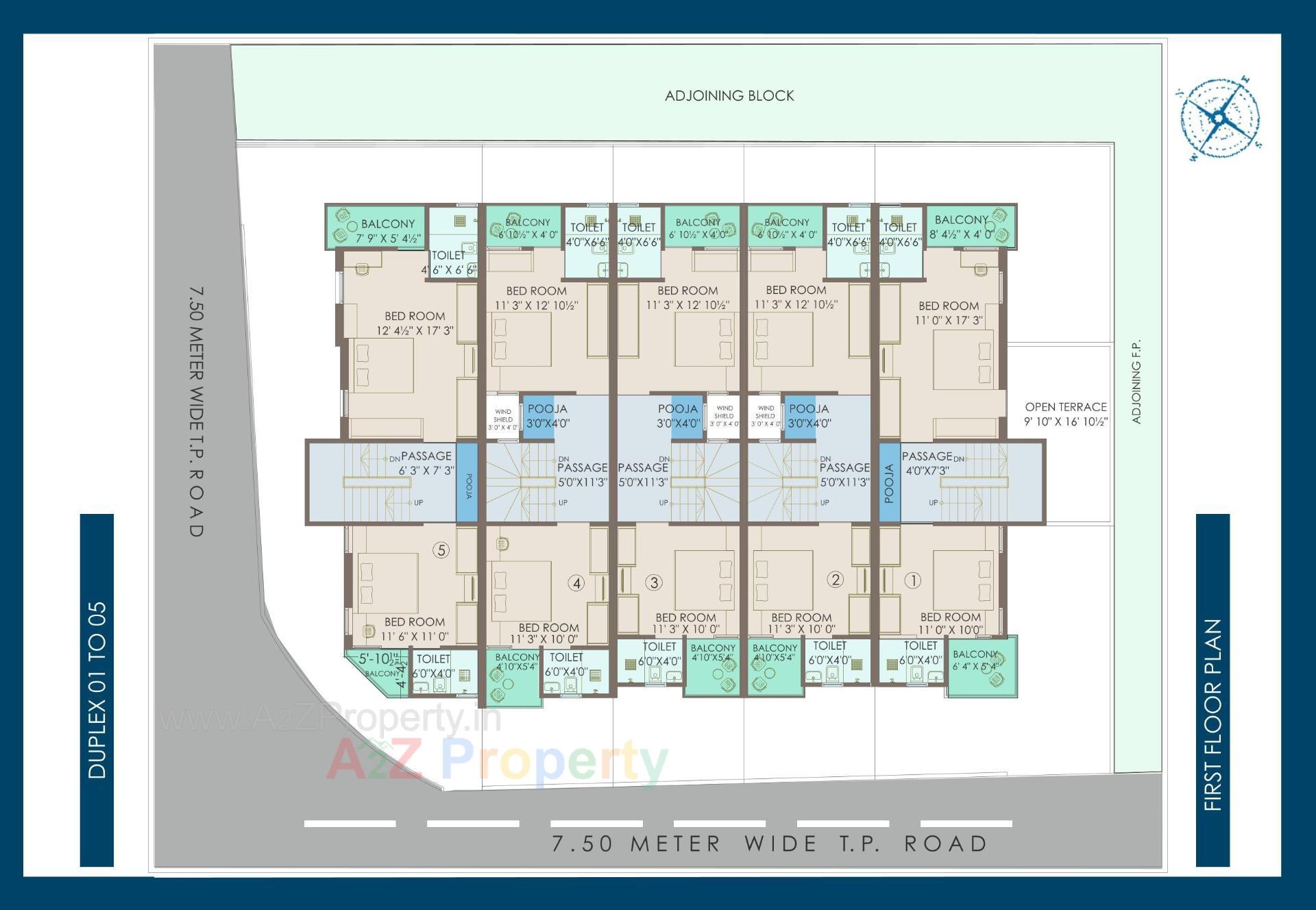 Layout of real estate project Narayan Green located at Bapod, Vadodara, Gujarat