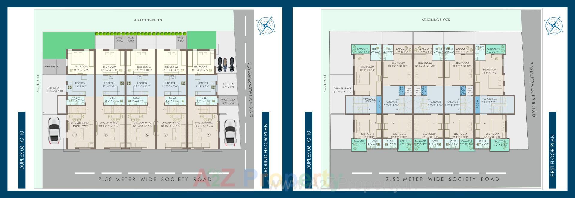 Layout of real estate project Narayan Green located at Bapod, Vadodara, Gujarat