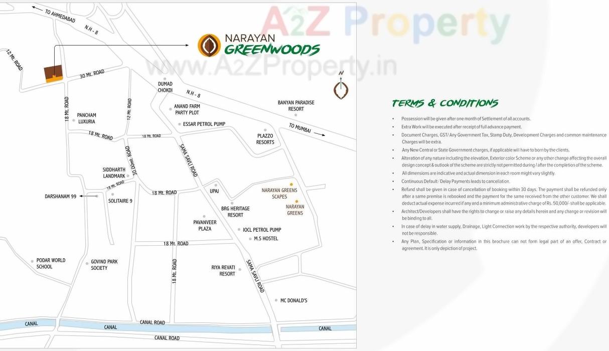  of real estate project Narayan Greenwoods located at Dumad, Vadodara, Gujarat