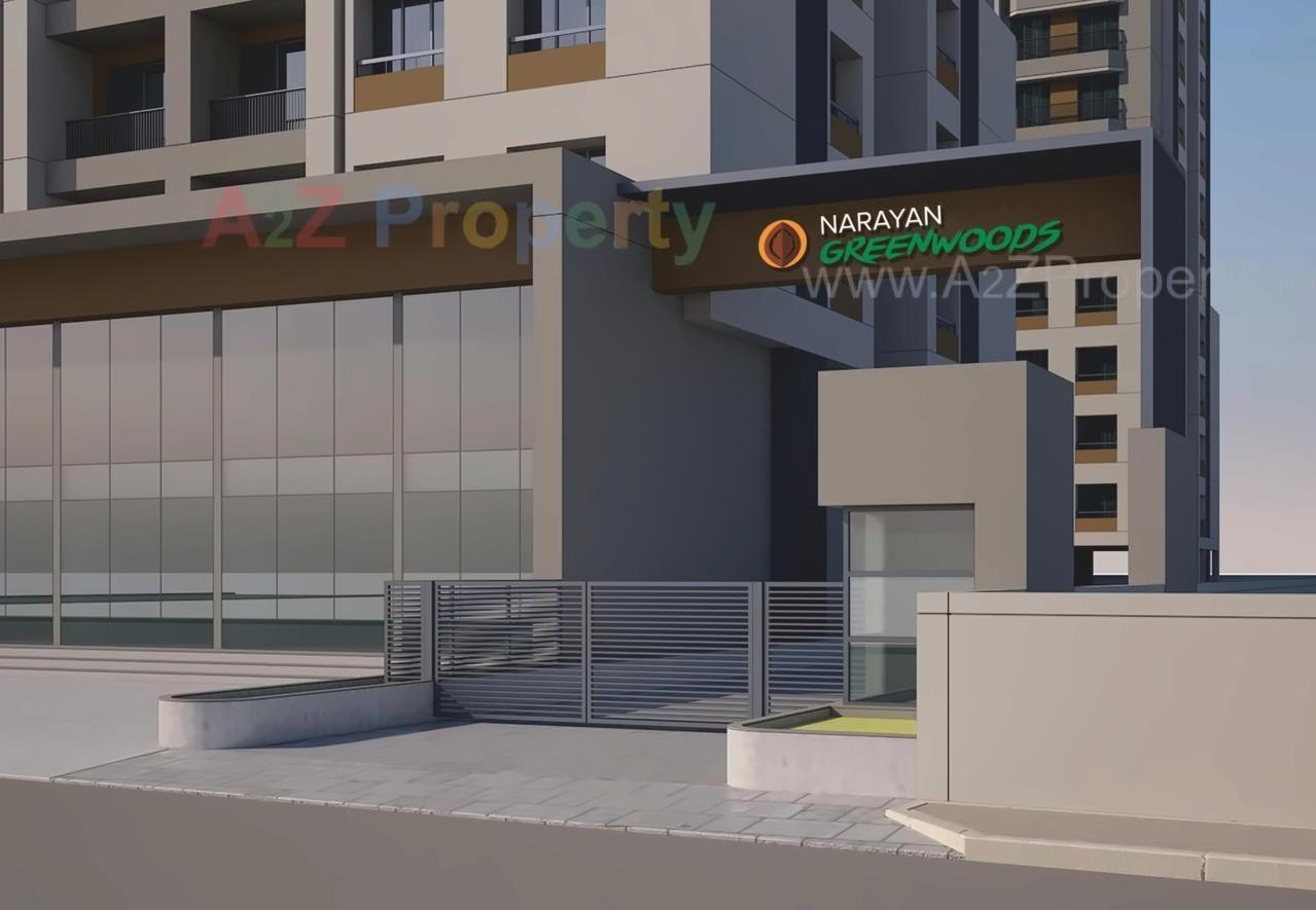 3D Elevation of real estate project Narayan Greenwoods located at Dumad, Vadodara, Gujarat