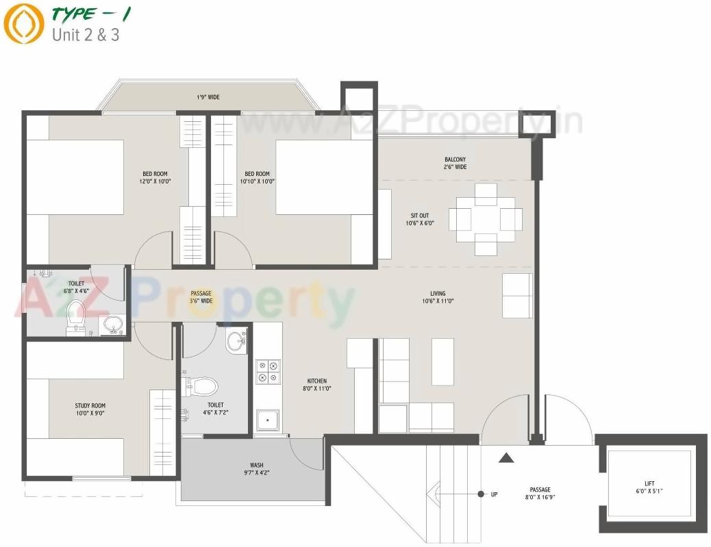 Layout of real estate project Narayan Greenwoods located at Dumad, Vadodara, Gujarat
