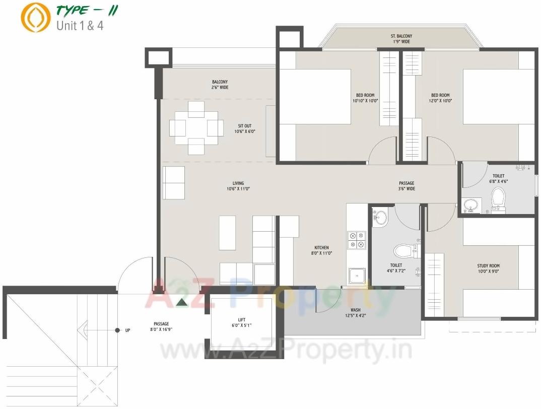 Layout of real estate project Narayan Greenwoods located at Dumad, Vadodara, Gujarat