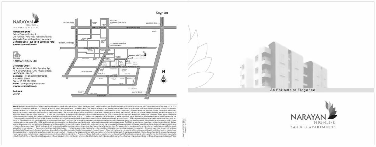 of real estate project Narayan Highlife Duplex Apartment located at Kapurai, Vadodara, Gujarat