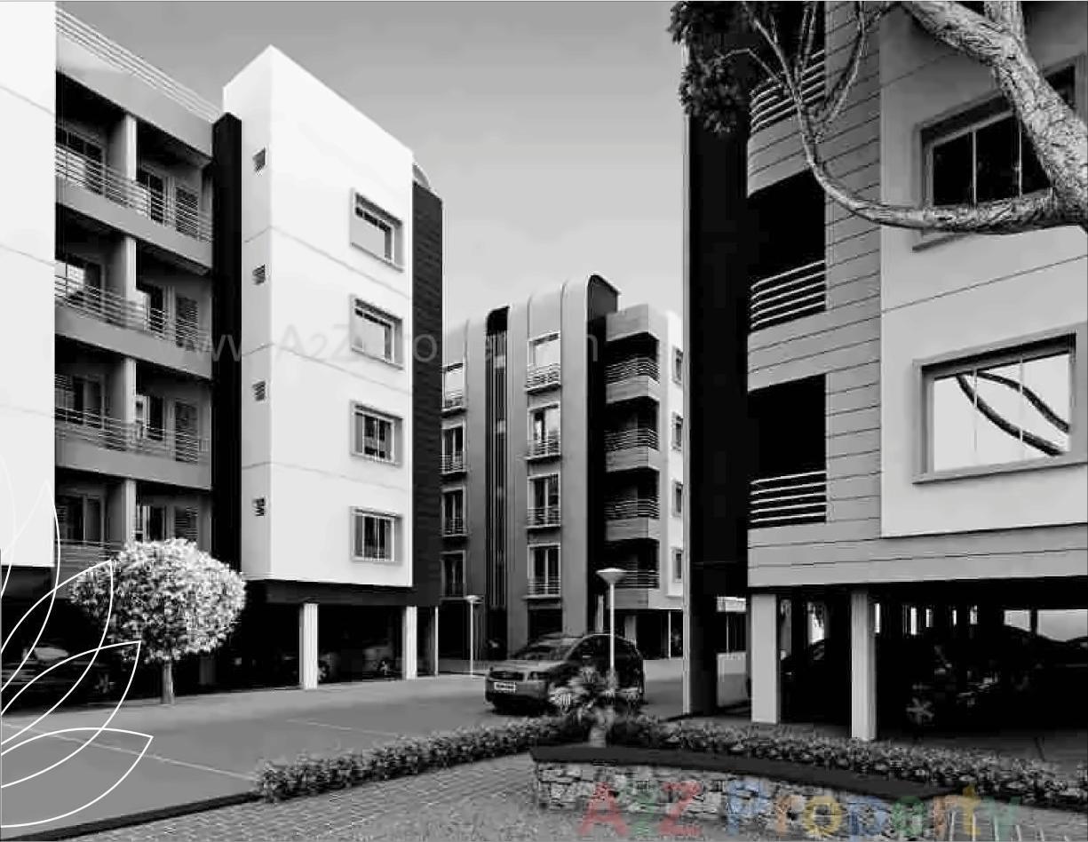 3D Elevation of real estate project Narayan Highlife Duplex Apartment located at Kapurai, Vadodara, Gujarat