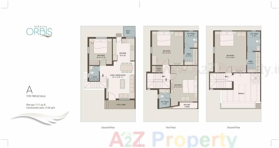Layout of real estate project Narayan Orbis located at Vadodara, Vadodara, Gujarat