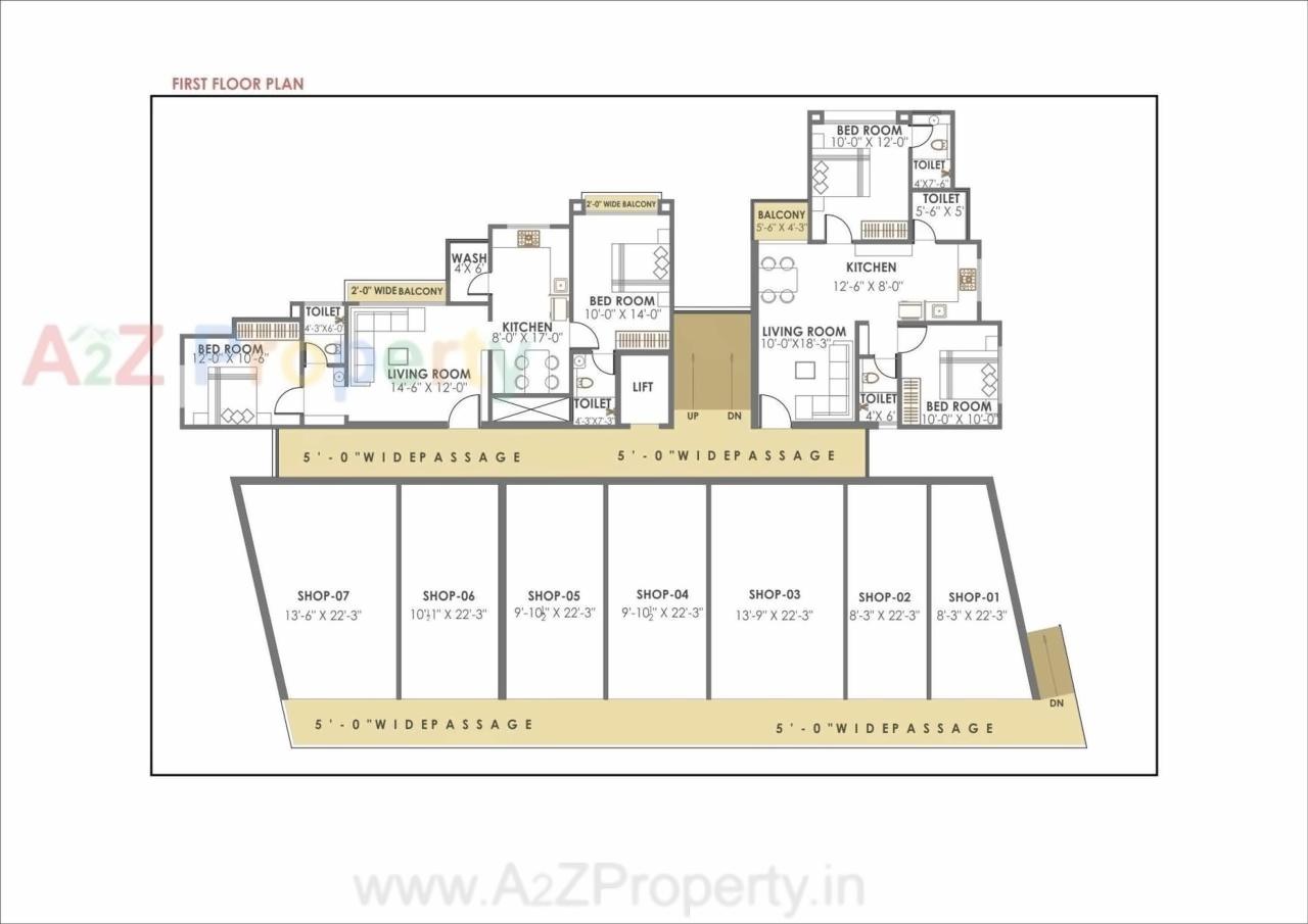 Layout of real estate project Narayan Square located at Gorva, Vadodara, Gujarat