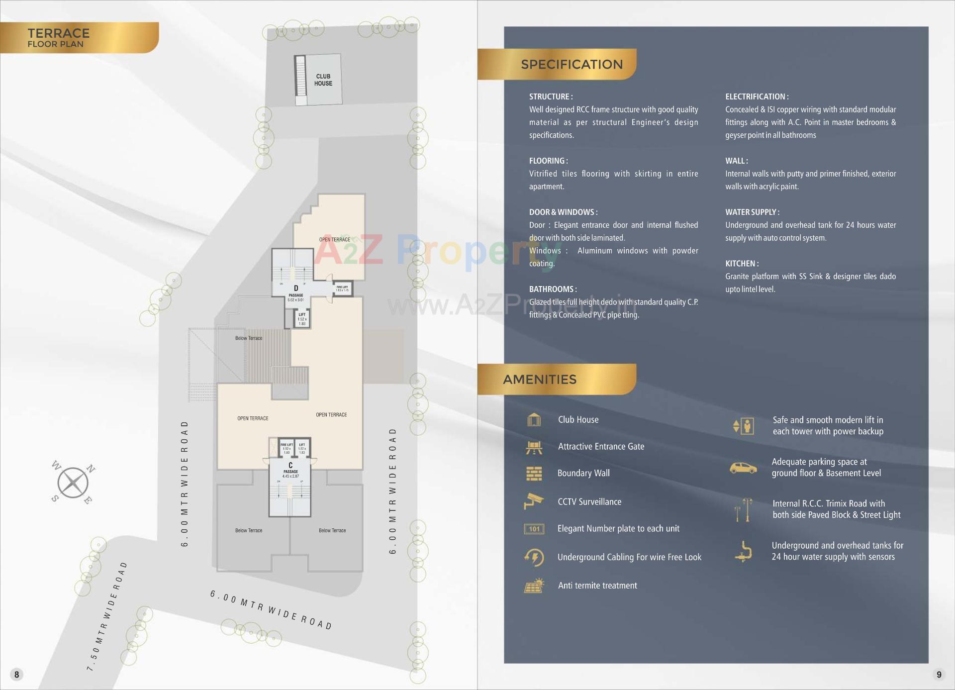 Layout of real estate project Nathdwar Dreams located at Danteshwar, Vadodara, Gujarat