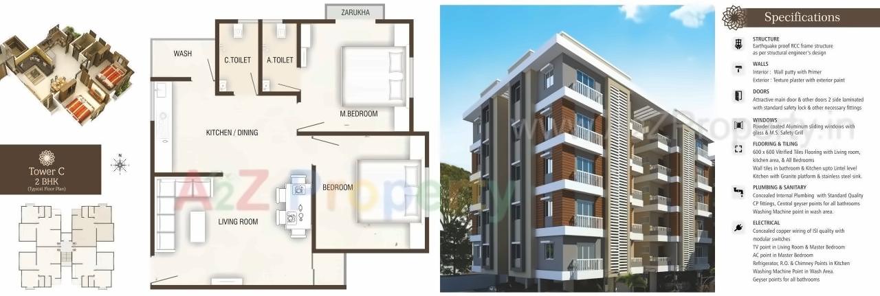 Layout of real estate project Nathdwar Villa located at Danteshwar, Vadodara, Gujarat