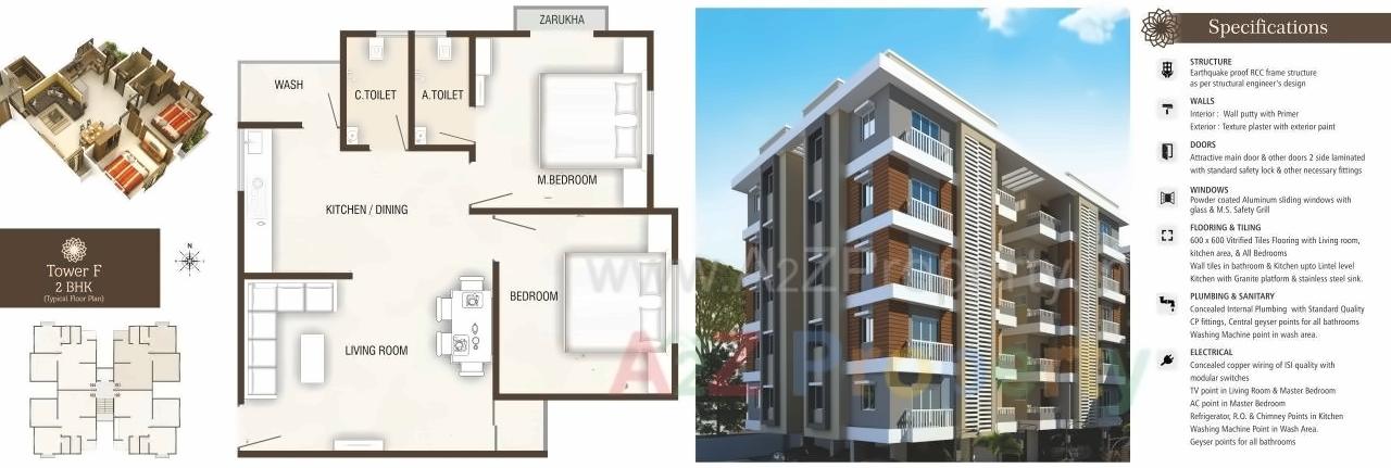 Layout of real estate project Nathdwar Villa located at Danteshwar, Vadodara, Gujarat