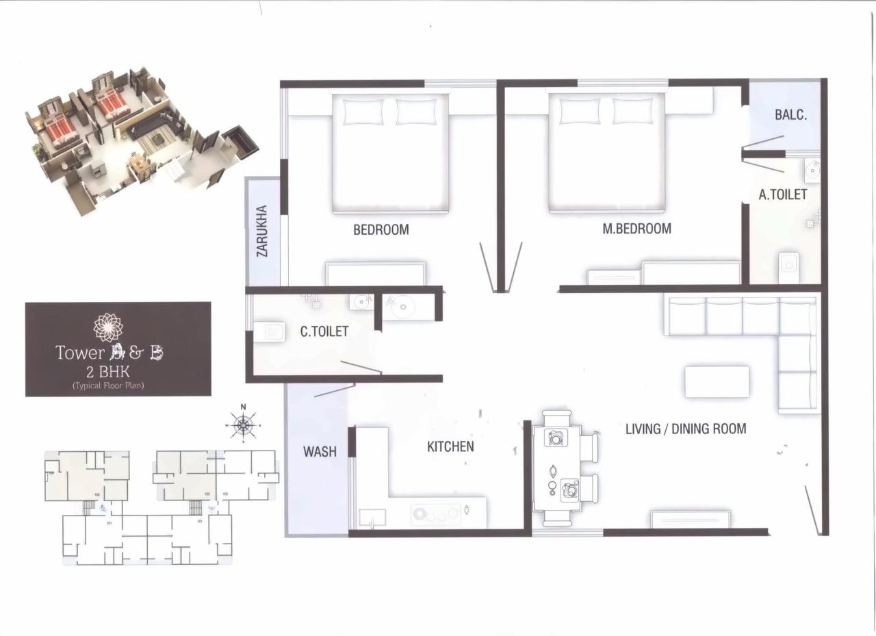 Layout of real estate project Nathdwar Villa located at Danteshwar, Vadodara, Gujarat