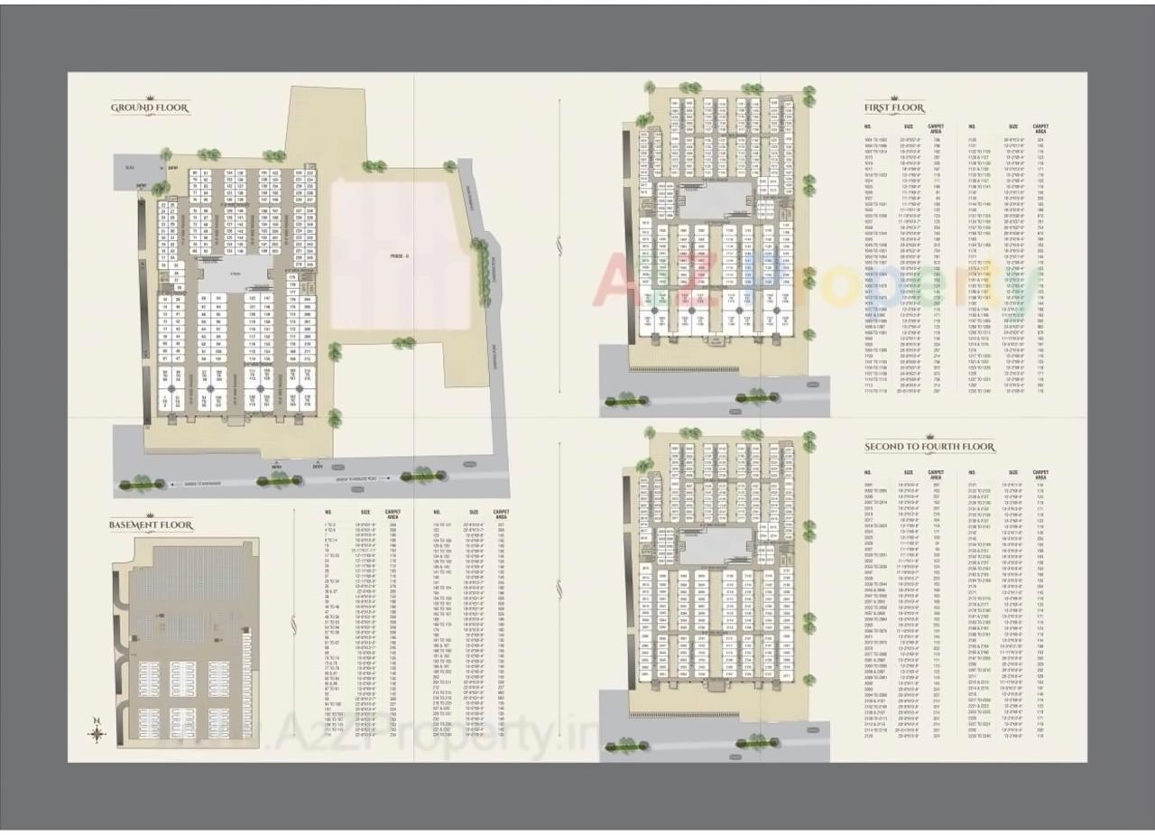 Layout of real estate project Nazarbaug Palace located at Kasba, Vadodara, Gujarat