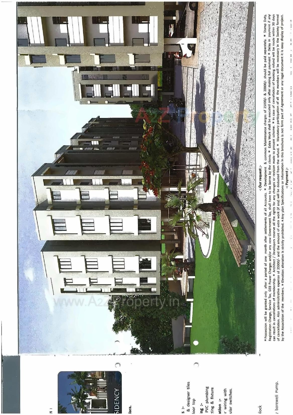 Layout of real estate project Neel Deep Tower located at Dasharath, Vadodara, Gujarat