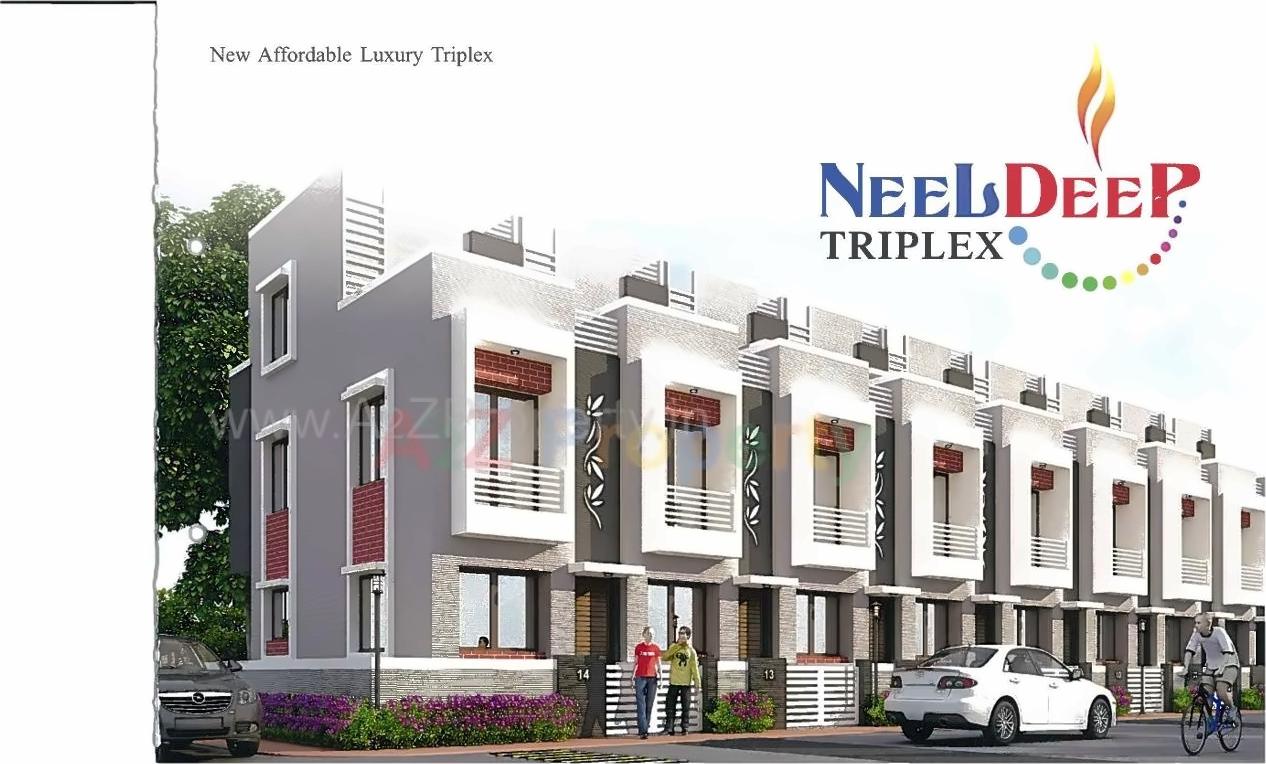 3D Elevation of real estate project Neel Deep Triplex located at Dasharath, Vadodara, Gujarat