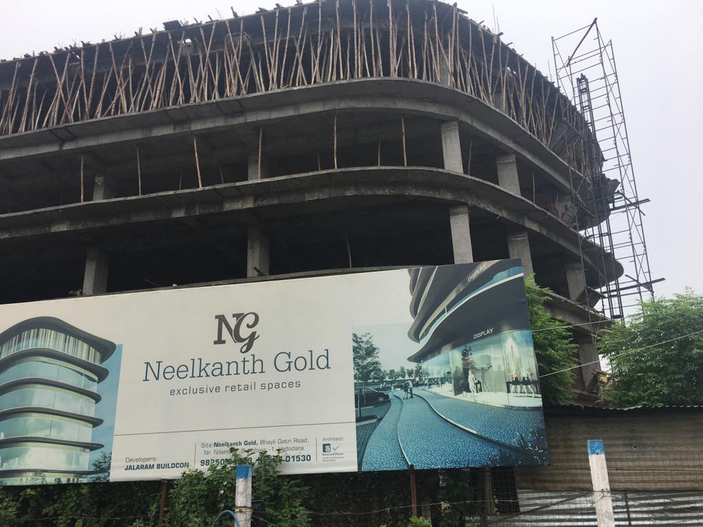 176912_const of real estate project Neelkanth Gold located at Vasna, Vadodara, Gujarat