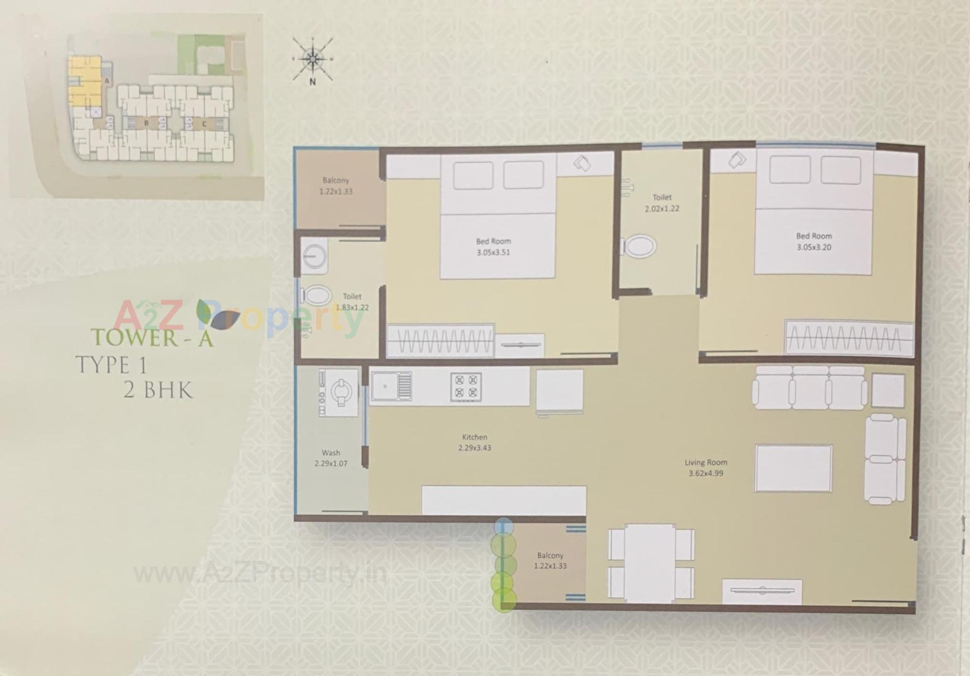 Layout of real estate project Neelkanth Greens located at Bhayli, Vadodara, Gujarat