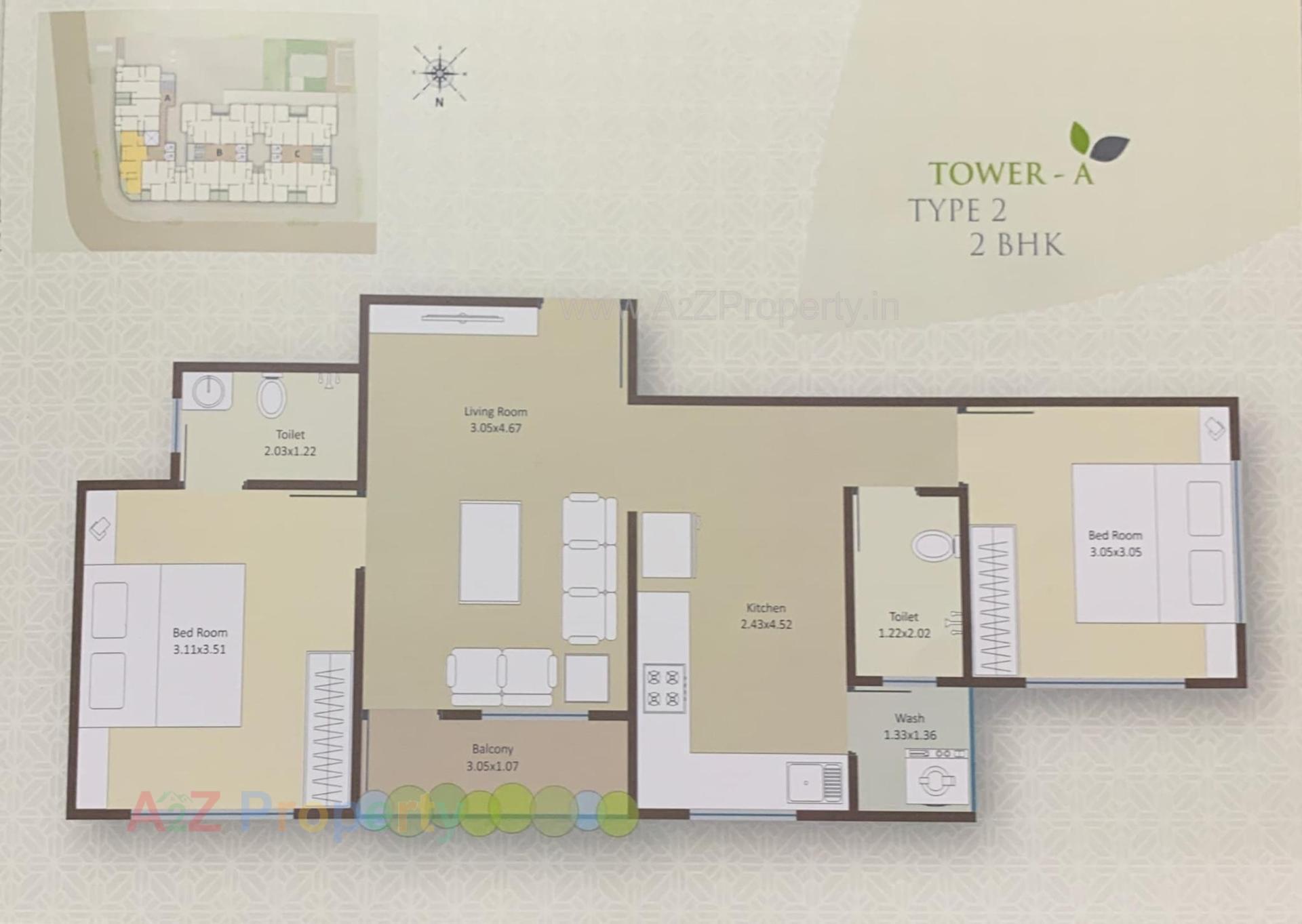 Layout of real estate project Neelkanth Greens located at Bhayli, Vadodara, Gujarat