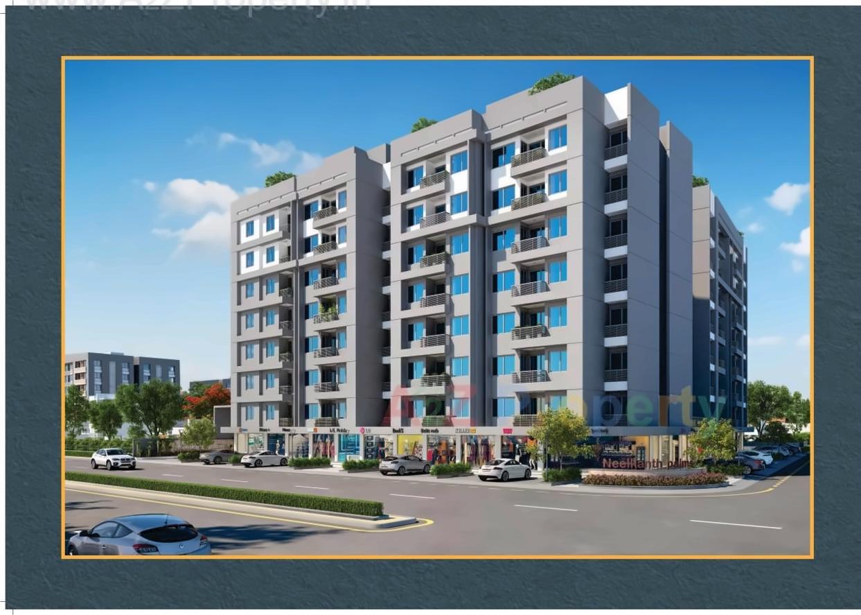 3D Elevation of real estate project Neelkanth Palms located at Bil, Vadodara, Gujarat