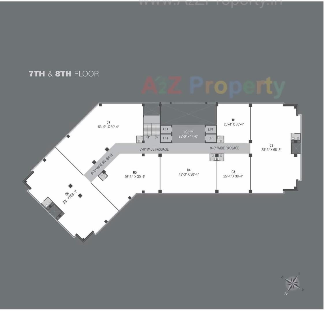 Layout of real estate project Neptune Edge located at Subhanpura, Vadodara, Gujarat