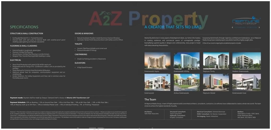  of real estate project Neptune Edge located at Subhanpura, Vadodara, Gujarat