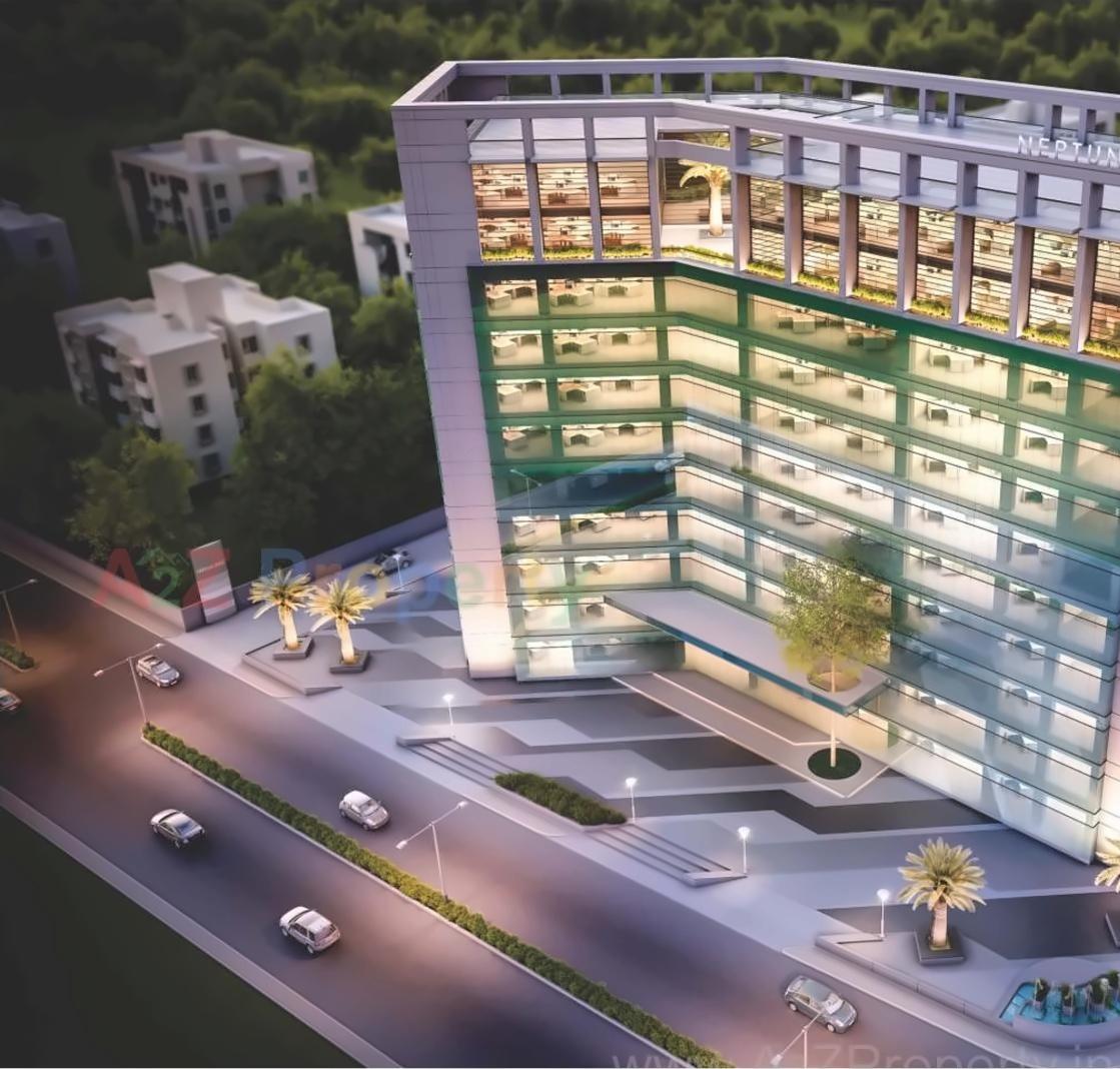 3D Elevation of real estate project Neptune Edge located at Subhanpura, Vadodara, Gujarat