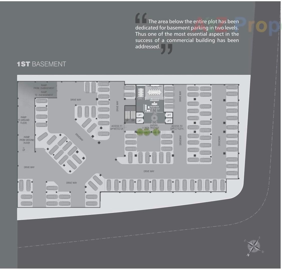 Layout of real estate project Neptune Edge located at Subhanpura, Vadodara, Gujarat