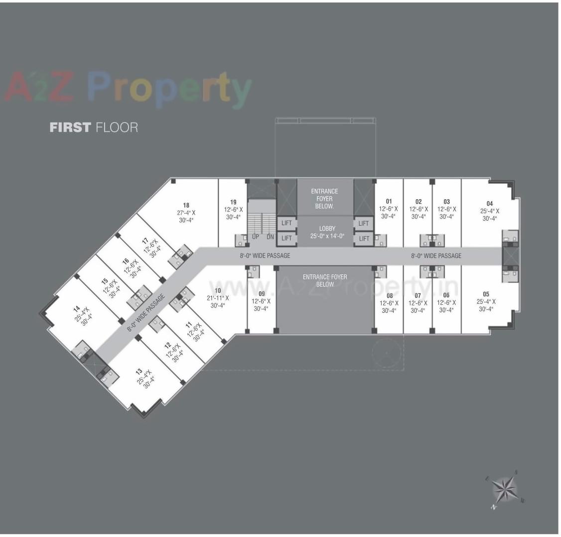 Layout of real estate project Neptune Edge located at Subhanpura, Vadodara, Gujarat