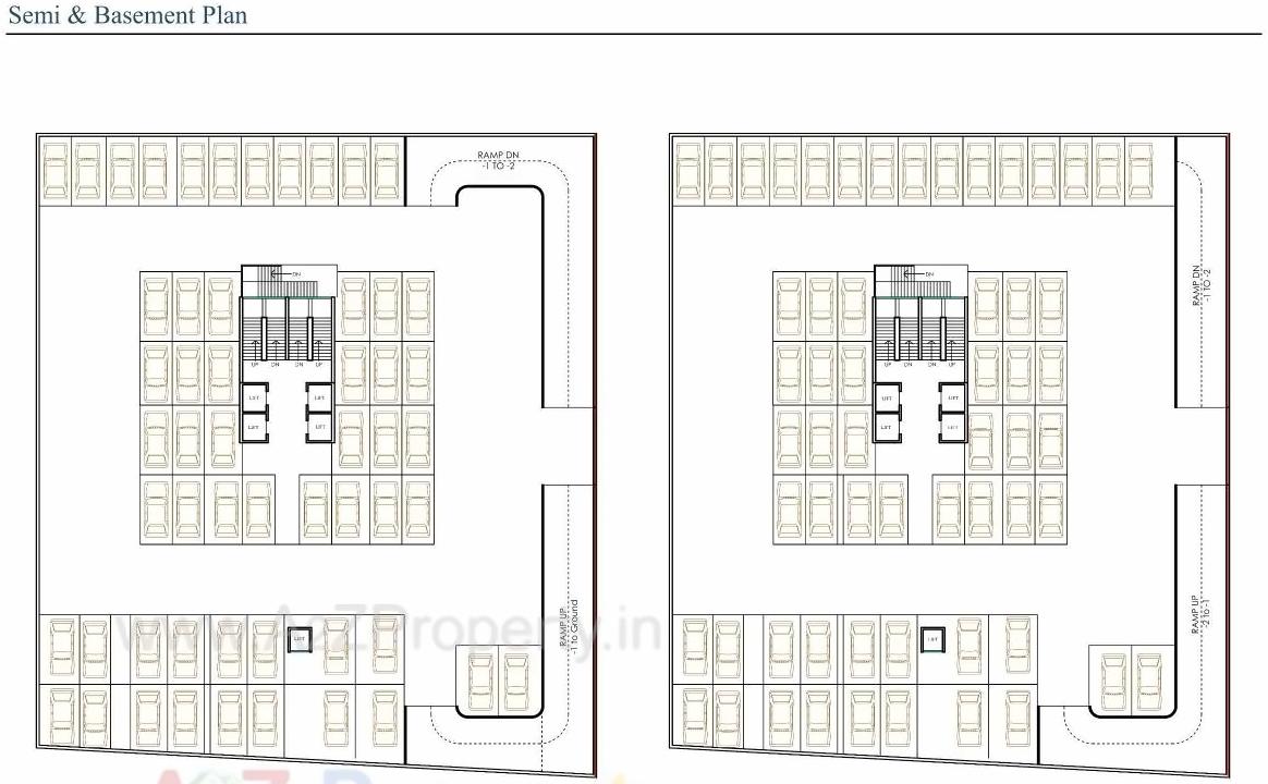 Layout of real estate project Neptune Obelisk located at Vadiwadi, Vadodara, Gujarat