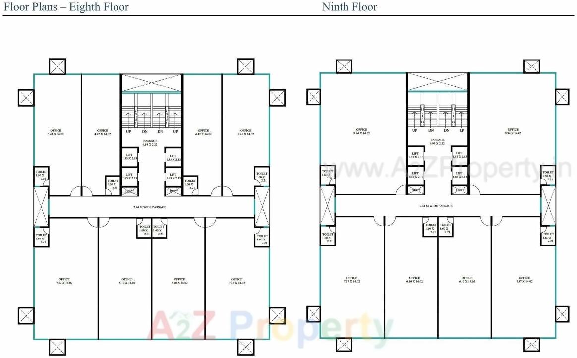 Layout of real estate project Neptune Obelisk located at Vadiwadi, Vadodara, Gujarat