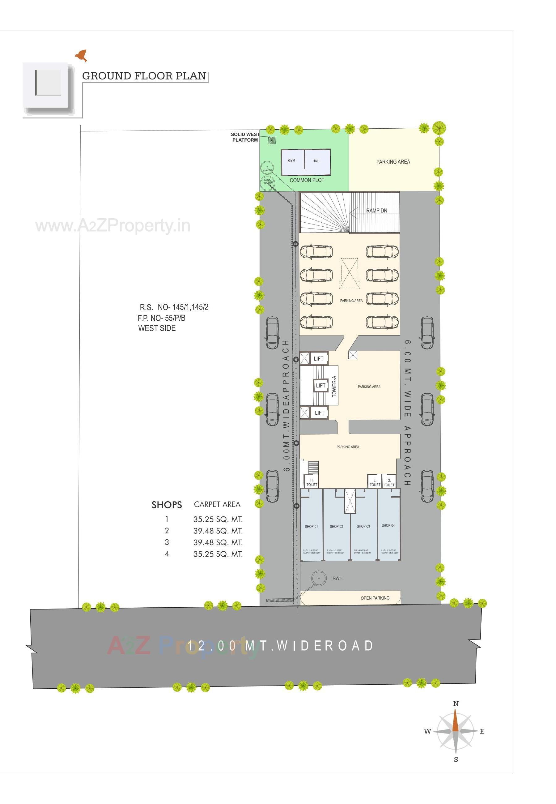 Layout of real estate project Nest Harmony located at Harni, Vadodara, Gujarat