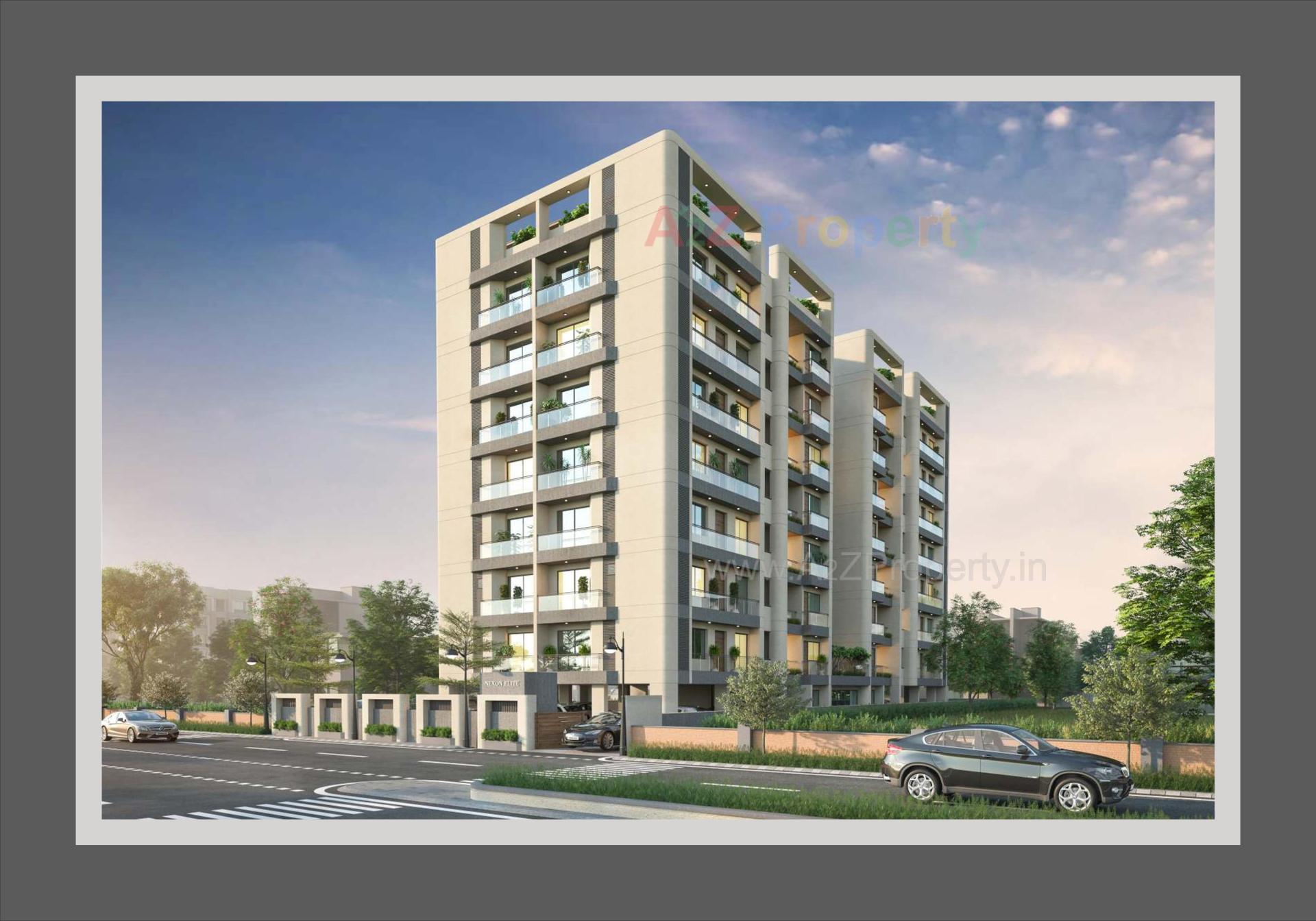 3D Elevation of real estate project Nexon Elite located at Sama, Vadodara, Gujarat