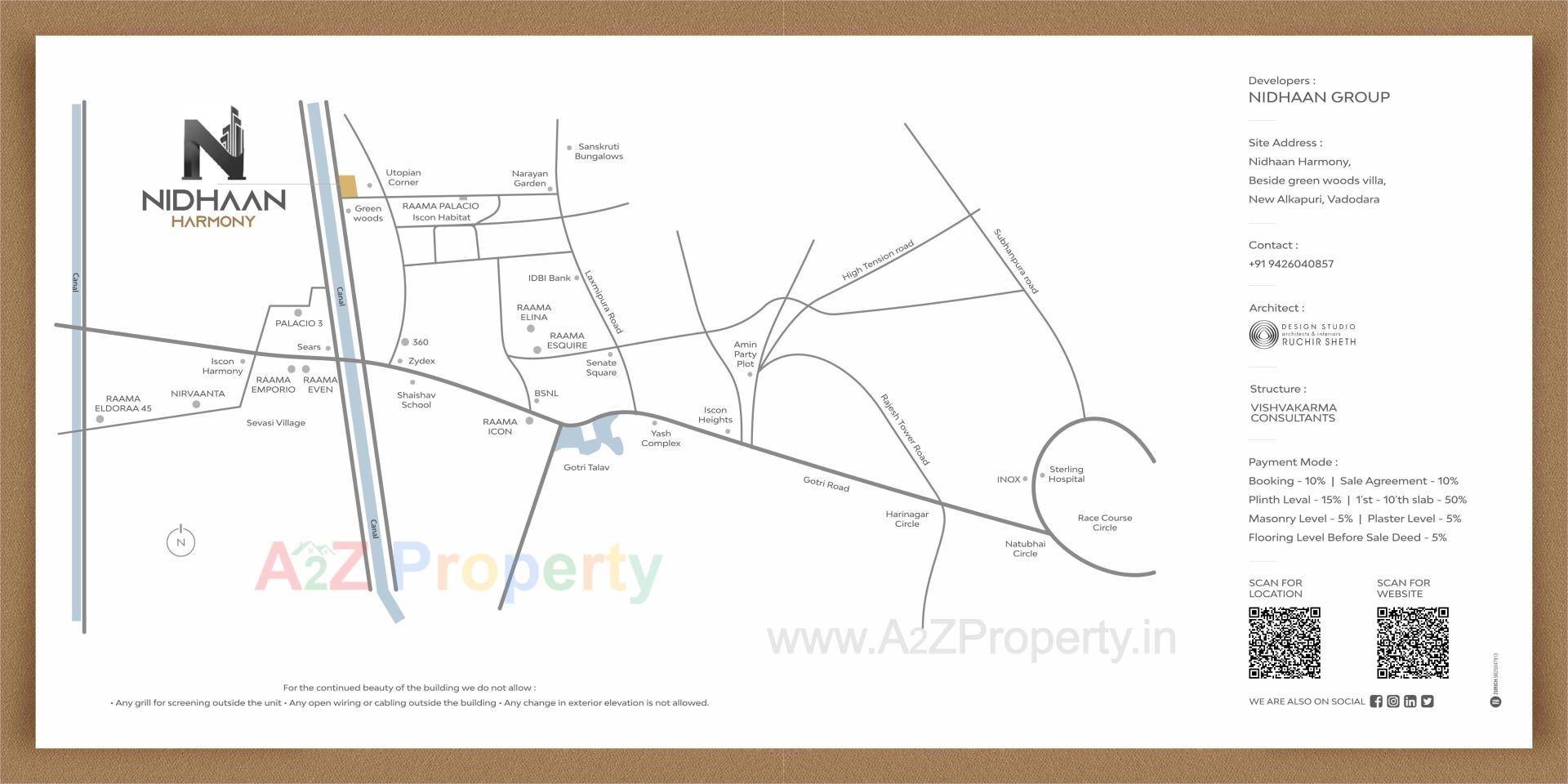  of real estate project Nidhaan Harmony located at Ankodia, Vadodara, Gujarat