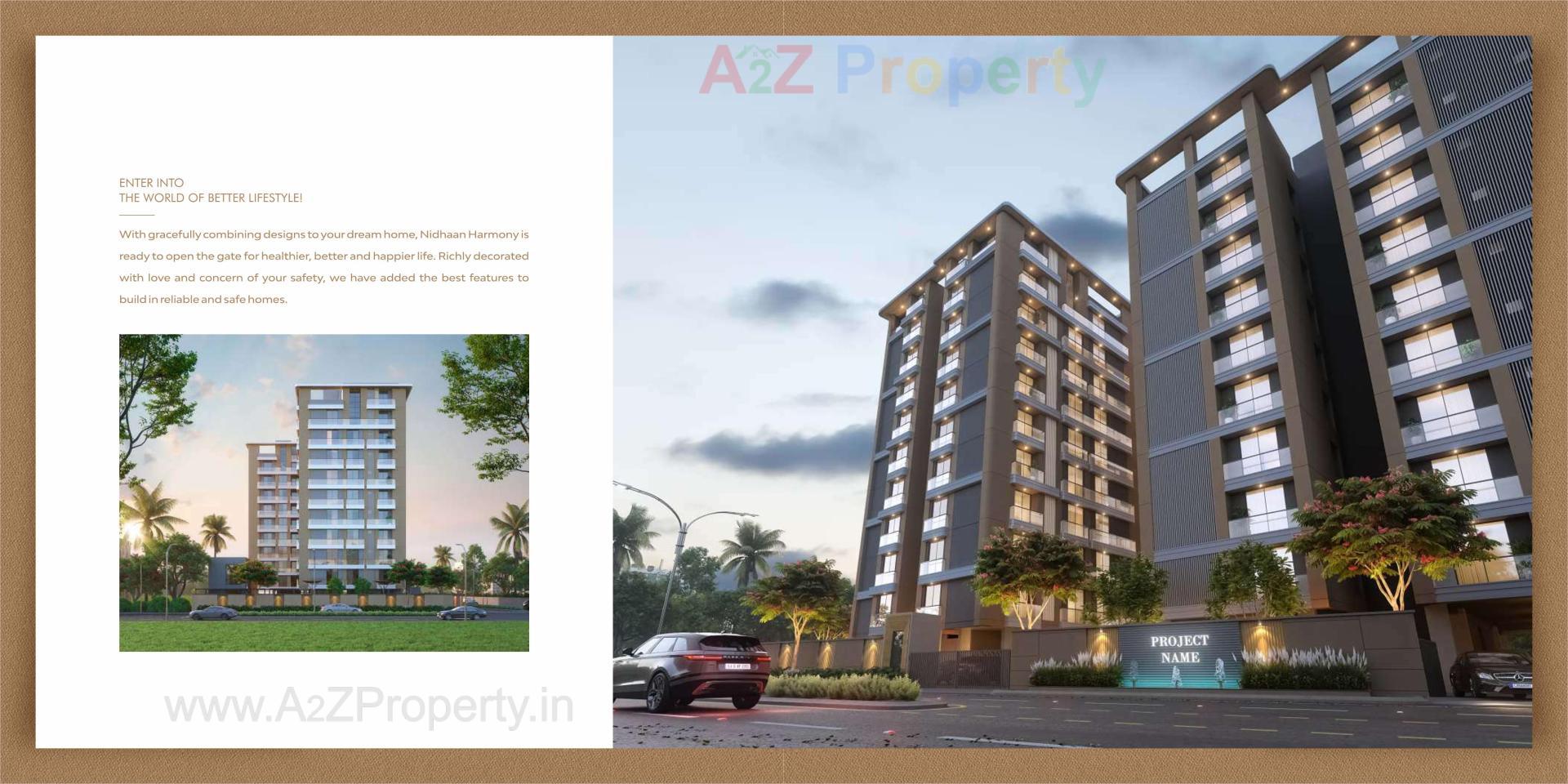 3D Elevation of real estate project Nidhaan Harmony located at Ankodia, Vadodara, Gujarat