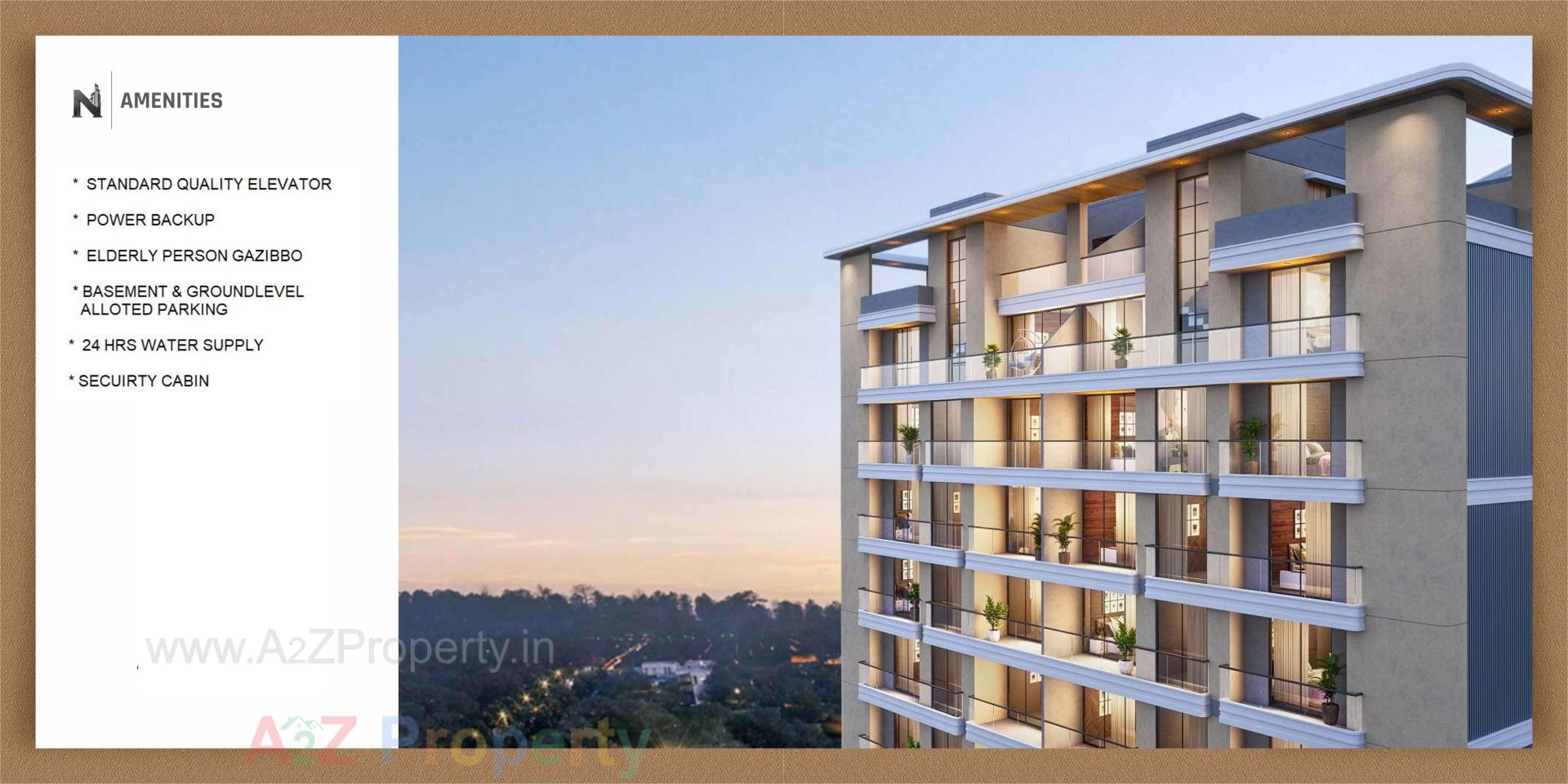 3D Elevation of real estate project Nidhaan Harmony located at Ankodia, Vadodara, Gujarat