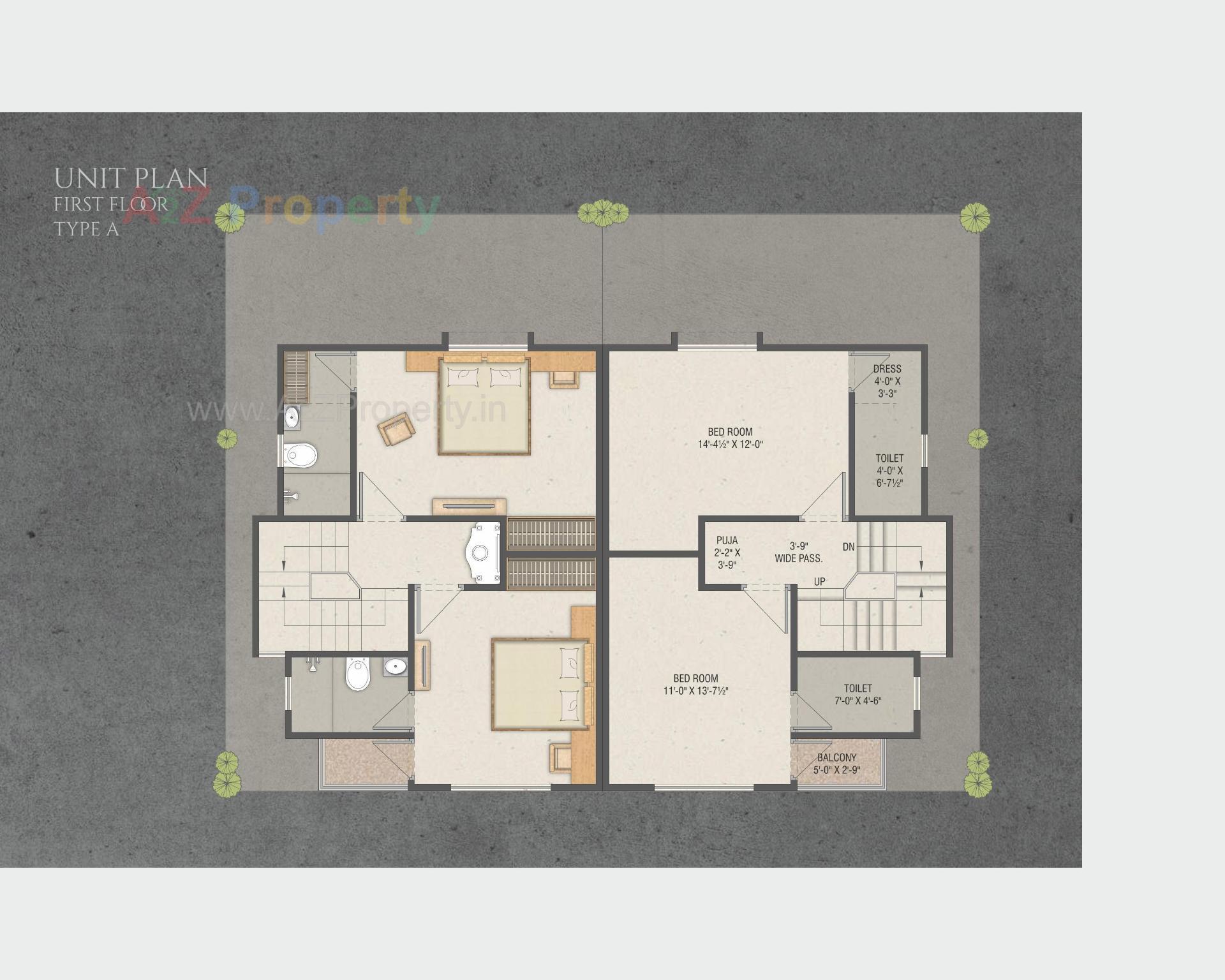 Layout of real estate project Nidhi Bungalows located at Kapurai, Vadodara, Gujarat