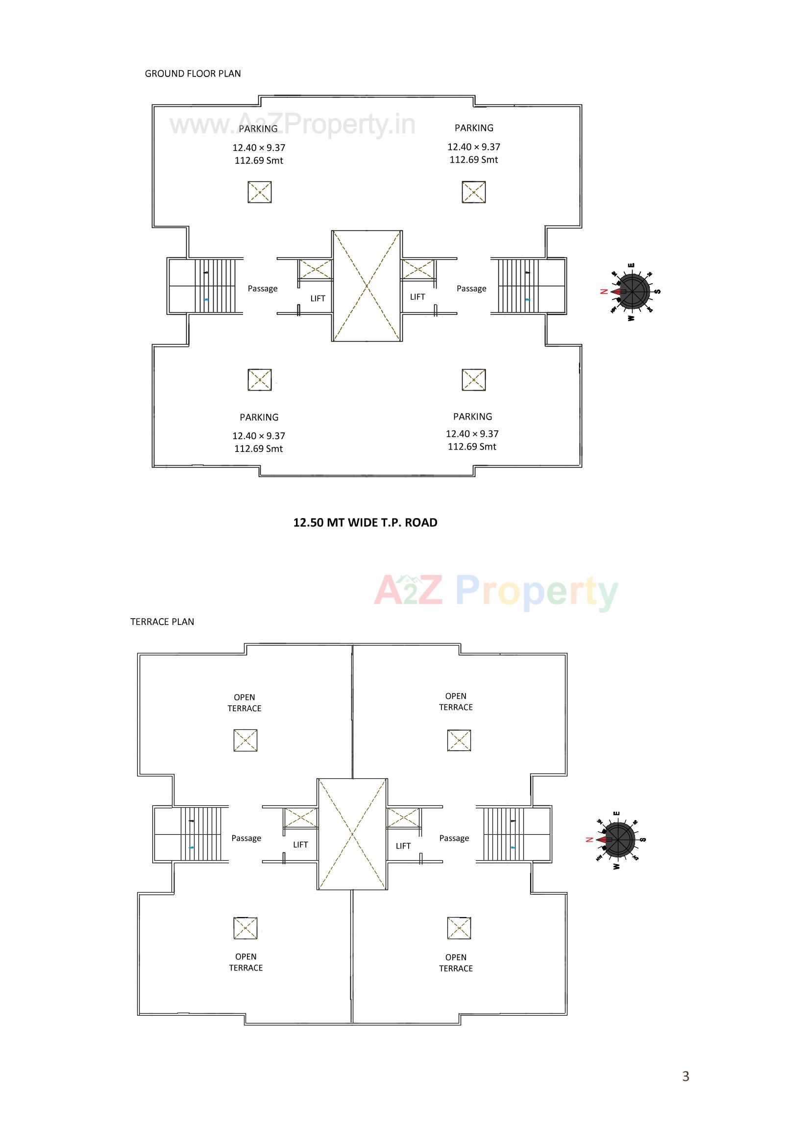 Layout of real estate project Niharika Park Apartment Co  Op  Housing Soc  Ltd located at Saiyad-vasna, Vadodara, Gujarat
