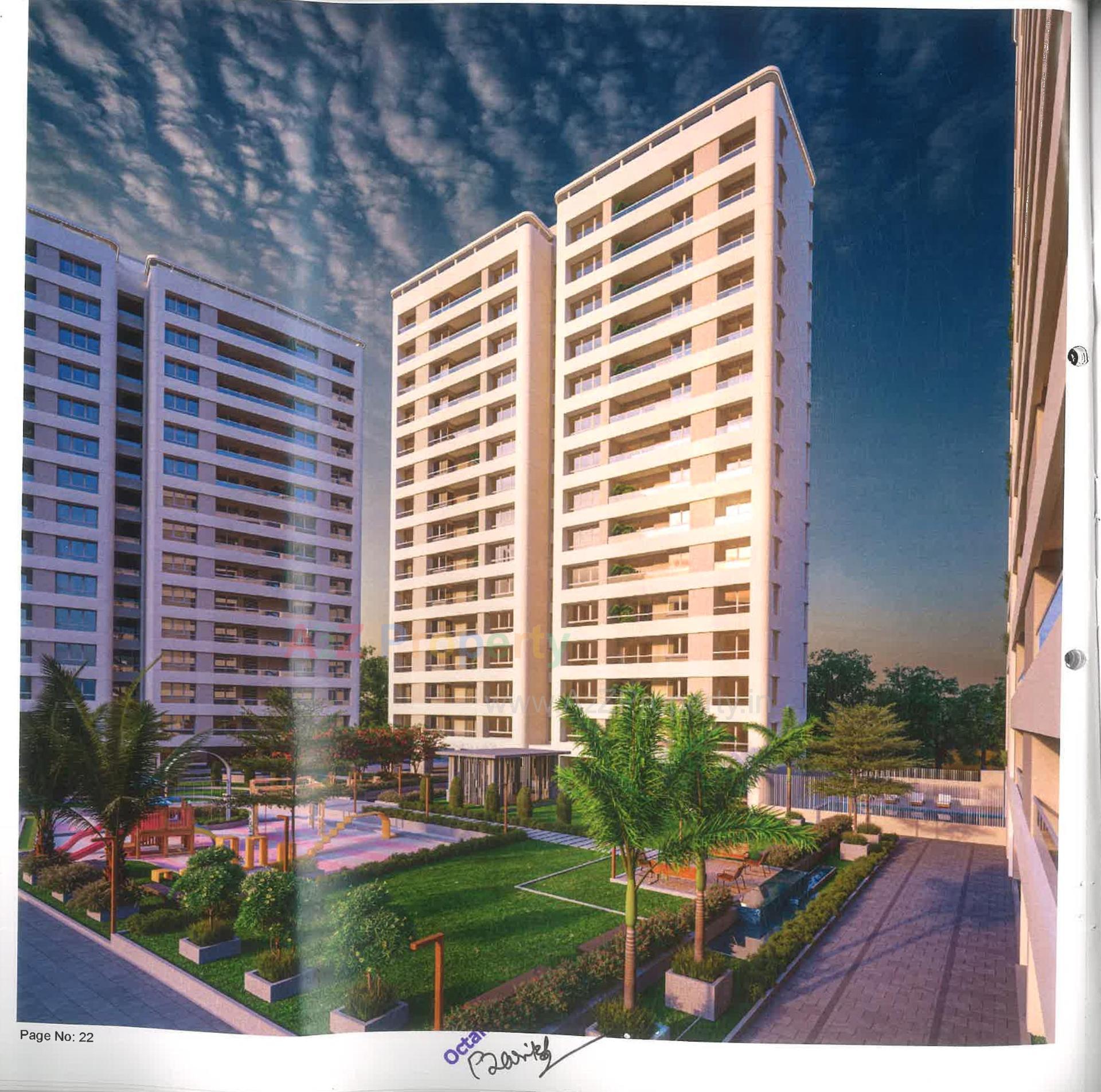 3D Elevation of real estate project Nilamber Bellissimo located at Bhayli, Vadodara, Gujarat