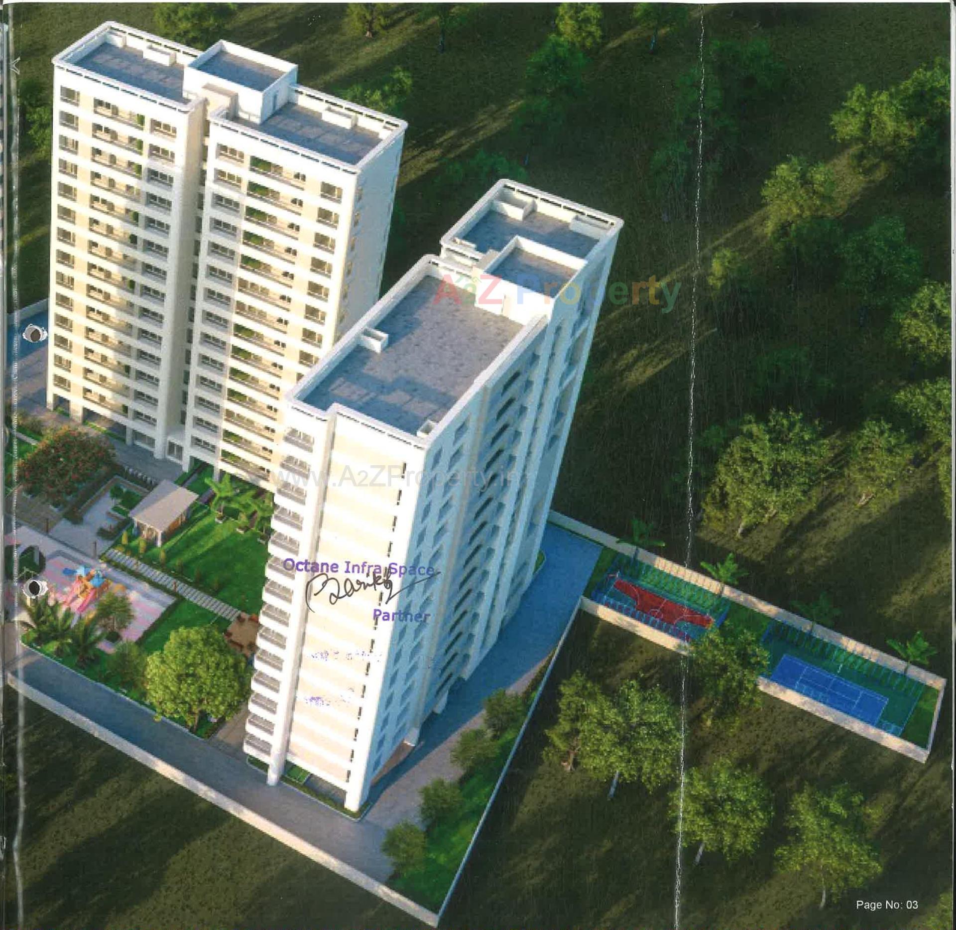 3D Elevation of real estate project Nilamber Bellissimo located at Bhayli, Vadodara, Gujarat